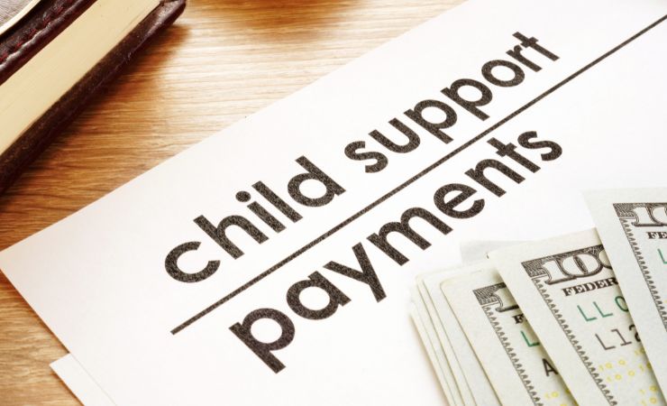 What is the average child support per child in California?