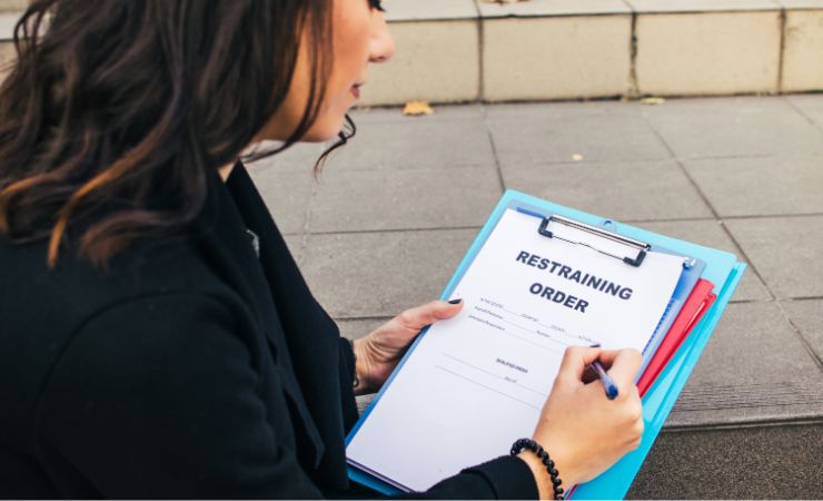 What proof do you need for a restraining order in California?